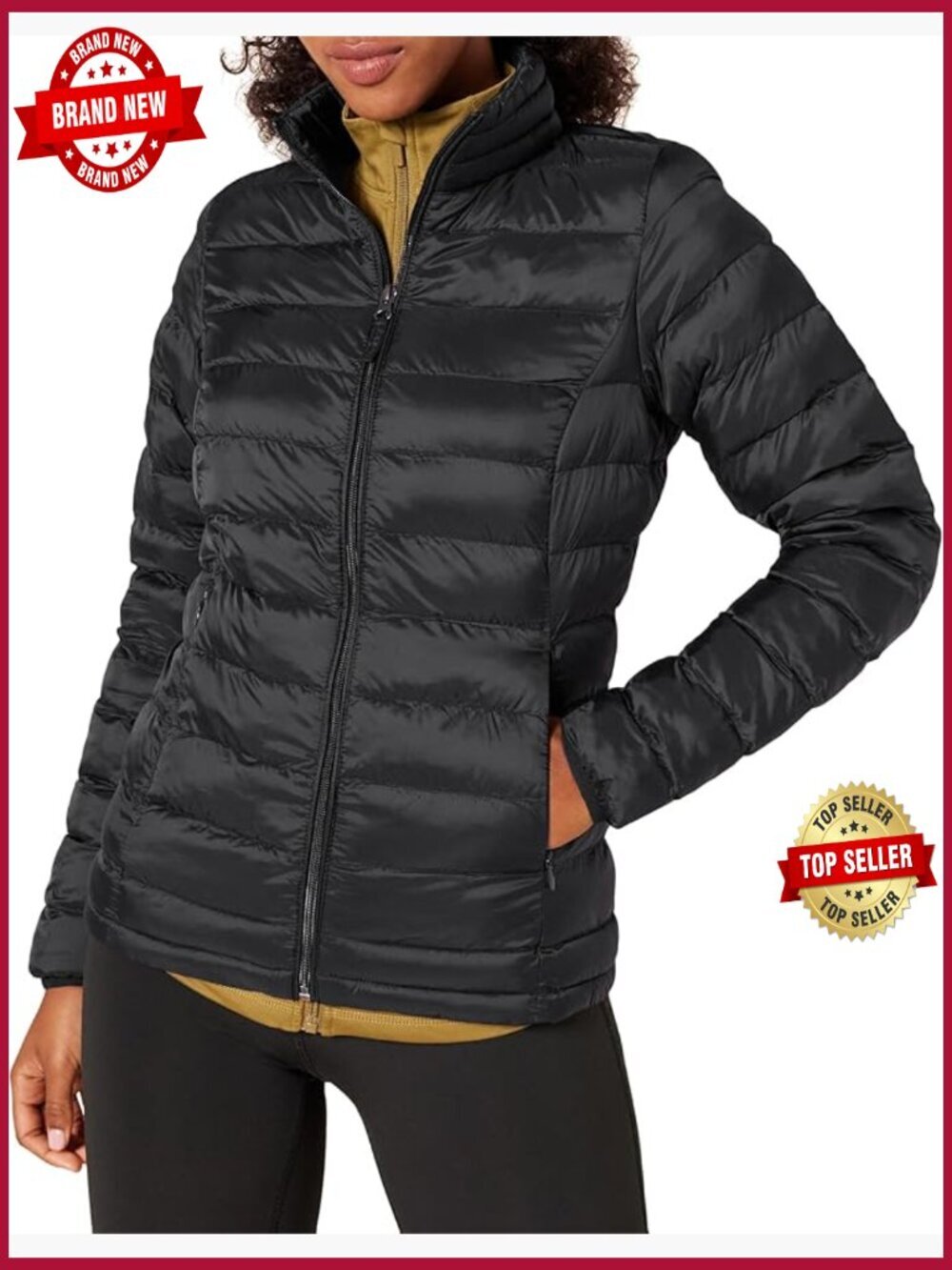 Women's Lightweight Water-Resistant Packable Puffer Jacket